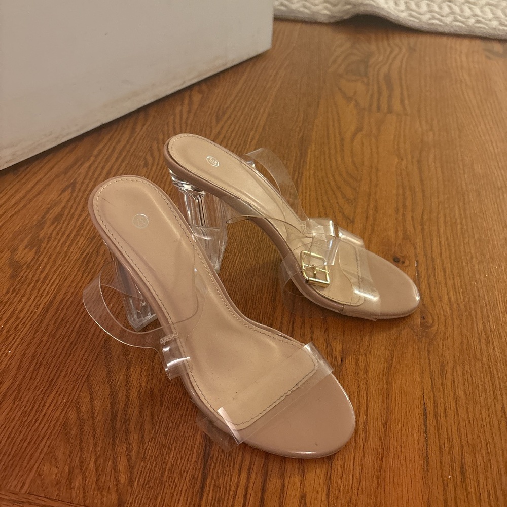 Clear heels
